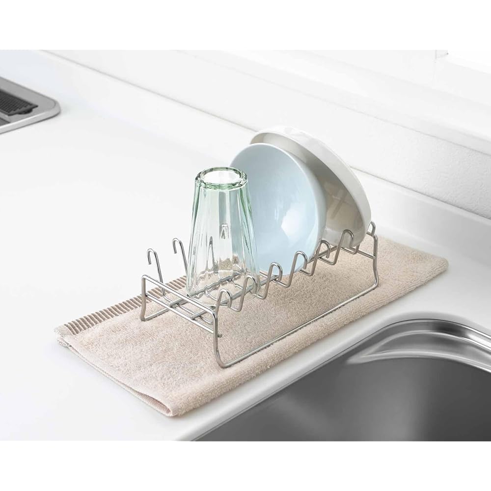 Yoshikawa Dish Drying Rack, Dish Drainer Basket, Made in Japan, to Unify, Bowl Drainer, 1306227,