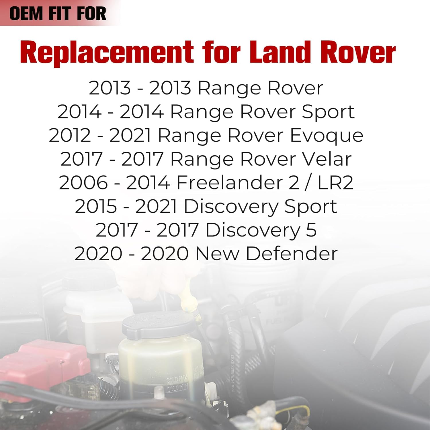 Radiator Cap for Land Rover 2013-2014 Range Rover, 2014 Range Rover Sport, 2012-2021 Range Rover Evoque, 2017 Discovery 5, 2015-2021 Discovery Sport,