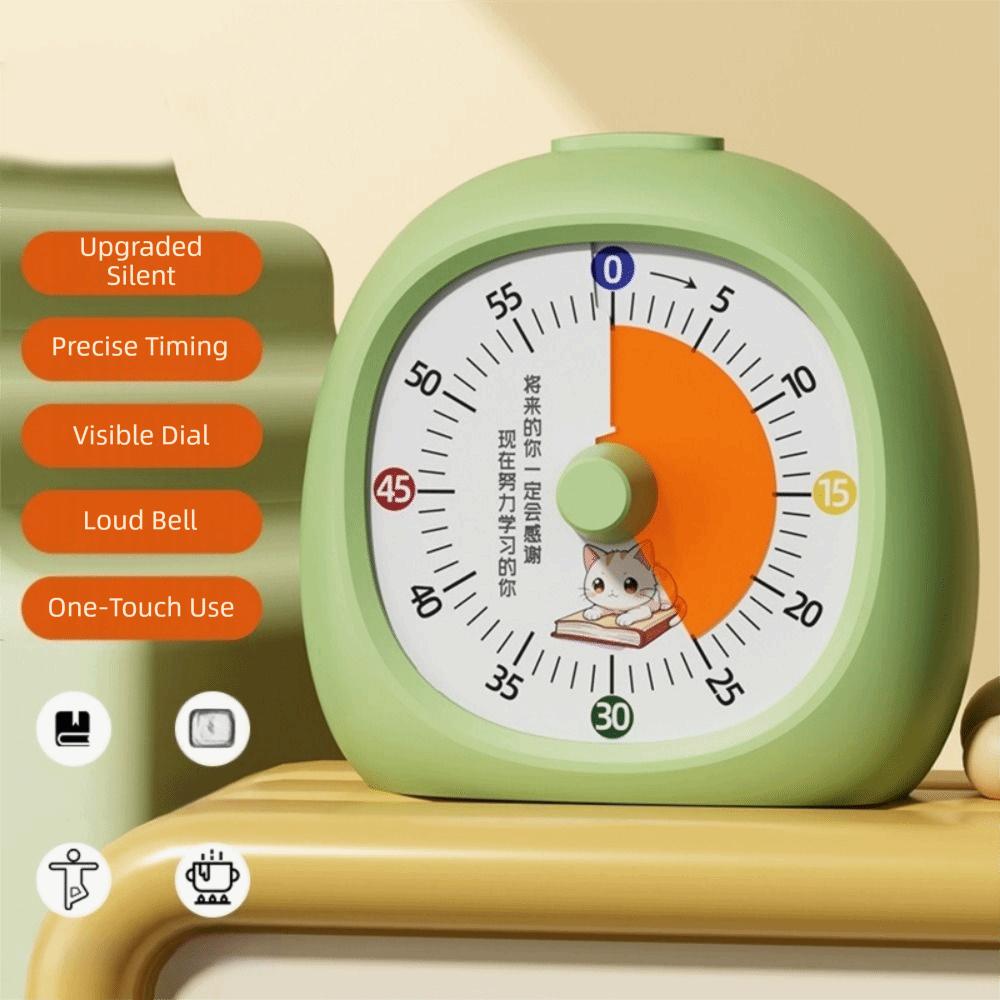 60 Minute Visual Timer Visualization Time Management Countdown Reminder Self-discipline Silent Kitchen Cooking Timer