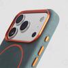 For  Premium Leather Magnetic Case for For Iphone 17 Air 16 14 1 13 16 Pro Max Alloy Len Shockproof Skin Texture Scrub Cover