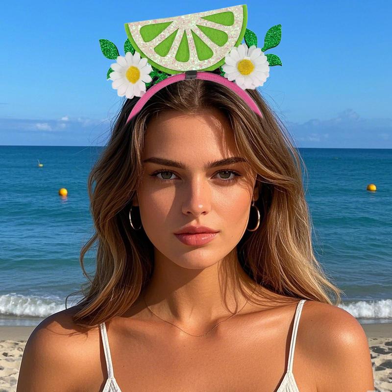Flower Headband Hawaiian Decorative Flower Hairband Set Of 8 Beach Party Hair Hoop For Kids Adults Carnival Dress Up Floral