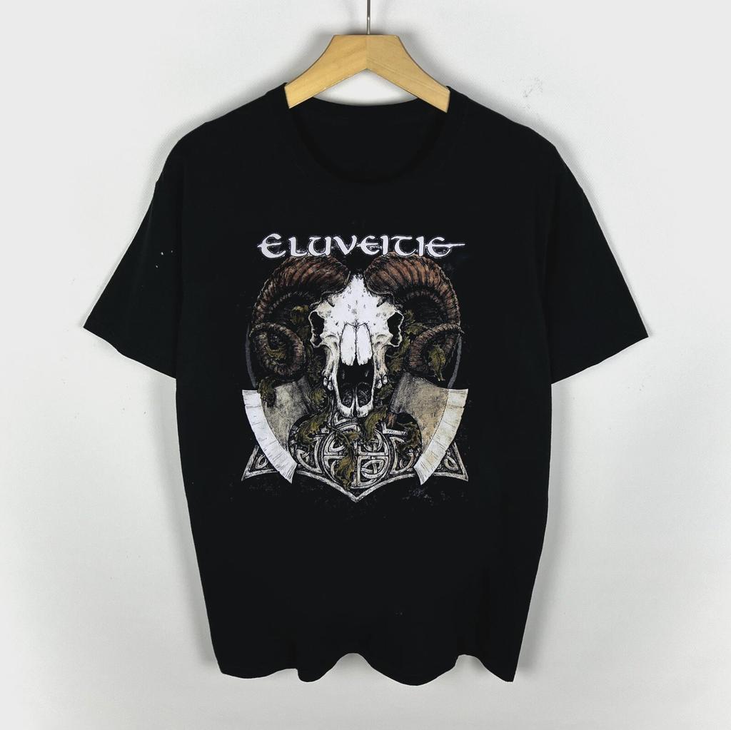 Vintage Eluveitie Band Folk Metal Band 100% Baumwolle T-Shirt Herren T-Shirts Top T-Shirt Tee Top Unisex 2F935