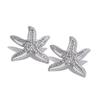 Yhpup Oceaan Zomer Stijl Zirkonia Metaal Zeester Stud Oorbellen Roestvrij Staal Statement Mode Waterdichte Sieraden Cadeau
