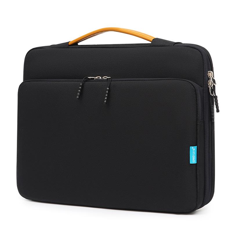 Sacoche pour ordinateur portable 13,3 14,1 15,6 pouces Housse pour ordinateur portable Pour Macbook Air Pro Sac de transport portable de voyage Ordinateur Étanche For 13-14 Inch noir