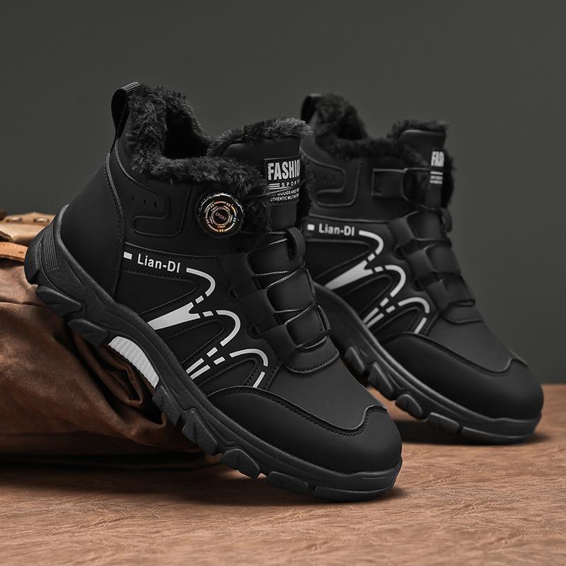 

Winter New Velvet Thick Cotton Shoes, Men s Versatile Warm Boots, British Style Fashion Casual Sports Shoes 48