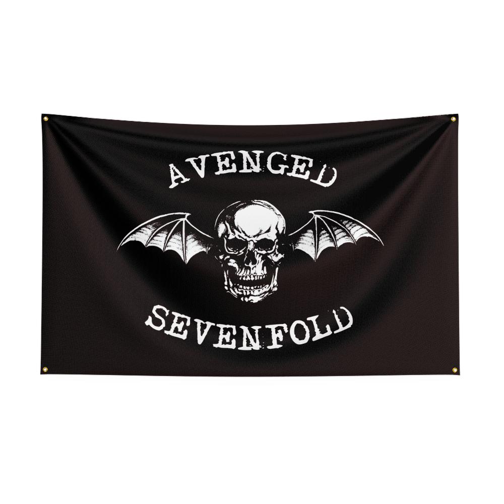 Rock Band Flag Tapestry A-Aven-geds Sevenfolds Aesthetic Background Cloth Wall Art Decor Outdoor Concert Party Banner