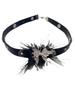 Black leather butterfly feather necklace female sweet cool babes pure desire wind niche design autumn and winter sweater chain collarbone chain
