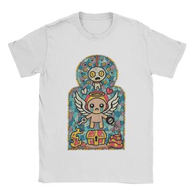 The Binding of Isaac Washed T-Shirt Unisex Herren Damen Baumwolle Bedruckt Kurzarm Retro Streetwear Oversized Top 2026 Heißer Verkauf