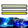 1pc Universal Car Led 12V 17cm 14cm 1Row COB light bar strip Daytime Running External Lights Auto Waterproof Car Styling DRL Led Lamp