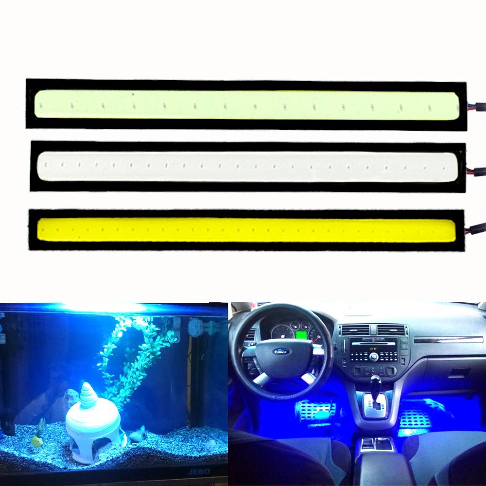 1 buc Universal Mașină Led 12V 17cm 14cm 1 Rând Bară Lumină COB Bandă Lumini Externe de Zi Auto Impermeabil Stilizare Auto DRL Lampă Led