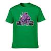 Unisexs Cotton Short Sleeve TShirt Cool Strong Purple Rhino Weightlifting Graphic Print Casual Athletic Tee for Gym Workout Dai