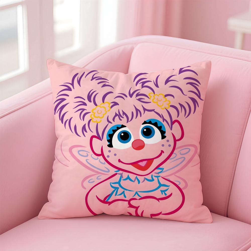 AAbby Cadabby Cushion Cover Pillowcase Short Plush Invisible Zipper Room Sofa Cushion Cover