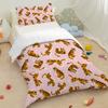 Cute Cartoon Animal Bedding Three-Piece Quilt Cover