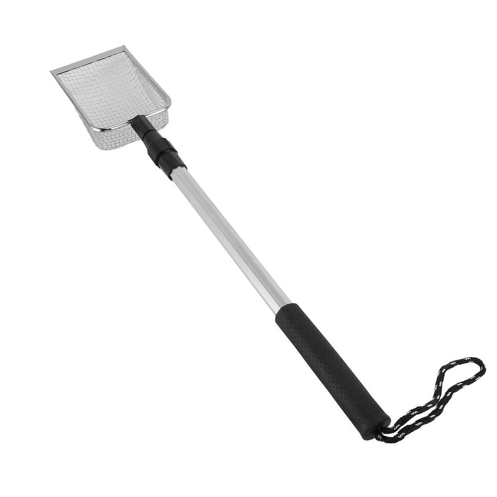 Chicken Poop Scooper Adjustable Stainless Steel Metal Litter Scoop Long Handle Cat Litter Sifter for Home A Type, 2