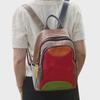 Women's Genuine Leather Colorful Cowhide Backpack - European/American Style, Outdoor Travel Leisure Bag