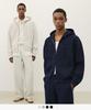 Suare Knitted Zip-Up Hoodie Set - 4 Colors