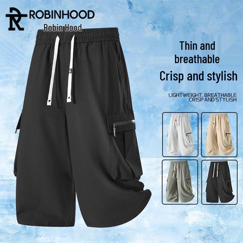 ROBINHOOD Men s Summer Breathable Loose Sports Shorts XL