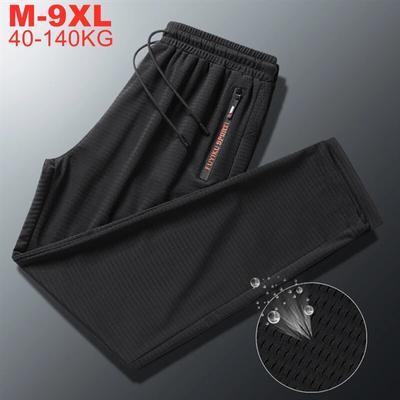 Plus Größe 9xl 8xl 7xl Sommer Atmungs Jogginghose Männer Kühlen Schnell Trocken männer Eis Seide Hosen Hohe Qualität oversize Hosen Männlichen