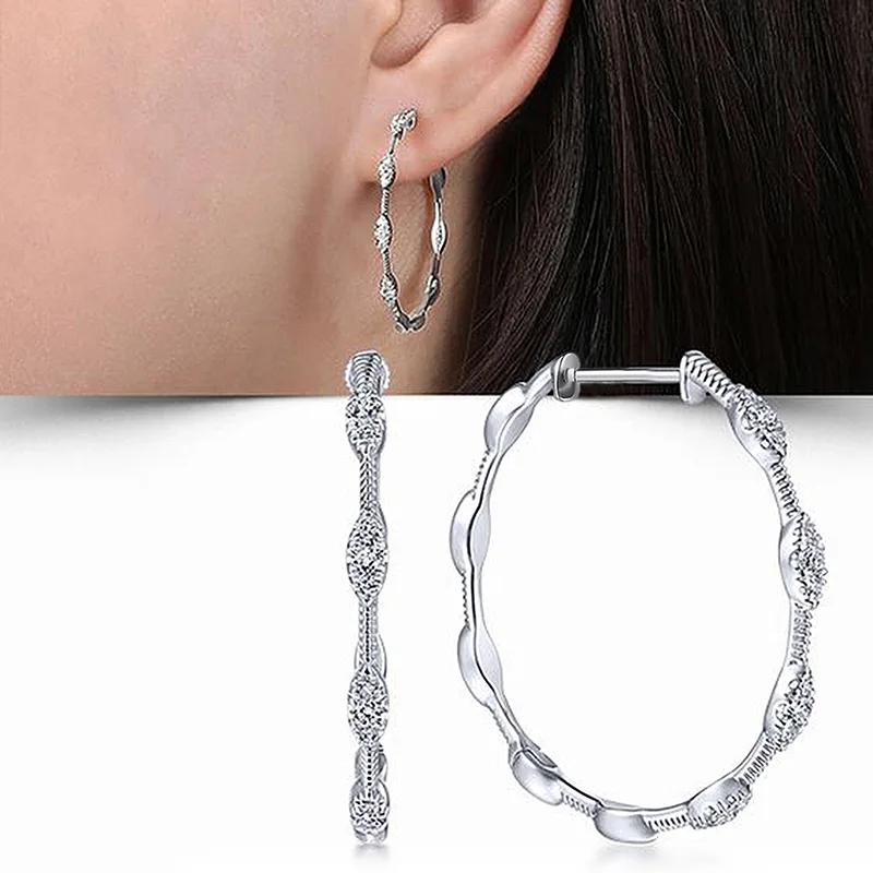 

Ma Yan Женские геометрические серьги-кольца с цирконом, Преувеличенная личность, Модные, Трендовые, Крутые, Милые, Круглые украшения