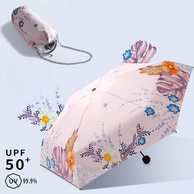 Sun Umbrella Sunscreen Anti-ultraviolet Parasol Female Focus Small Portable Umbrella Dual-purpose