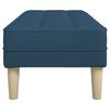 Blue Upholstered Bench with Cushion 113 X 57 X 39 Cm Fabric