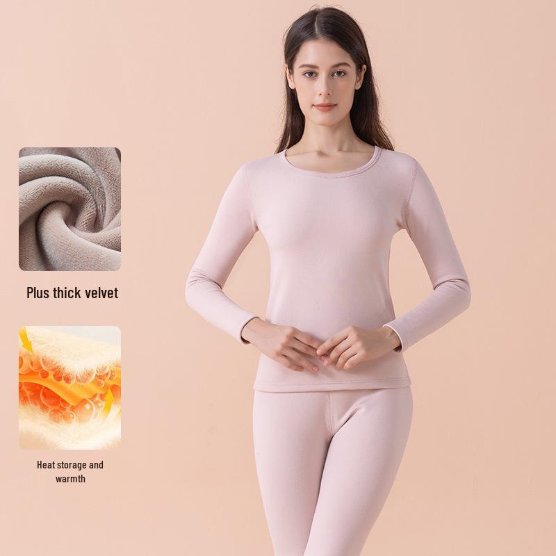 Damen Ultraweiches Thermounterwäsche-Set: Fleecegefüttert, extra dick, wärmeerzeugender Samt für Winter 2025.