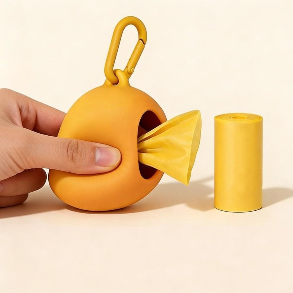 Mango Shape Waste Bag Dispenser Plastic Garbage Bags Holder New Dog Poop Bags for Walking