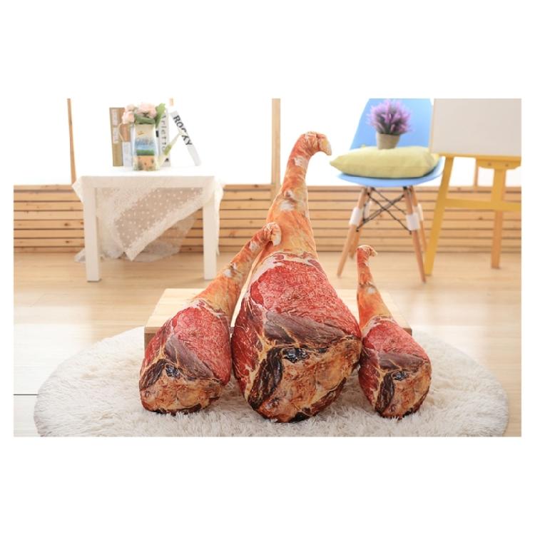 Morbido Peluche a Forma di Prosciutto Riempito di Cotone PP per Comfort e Decorazioni in Varie Misure Supporto Confortevole Cuscino Decorativo