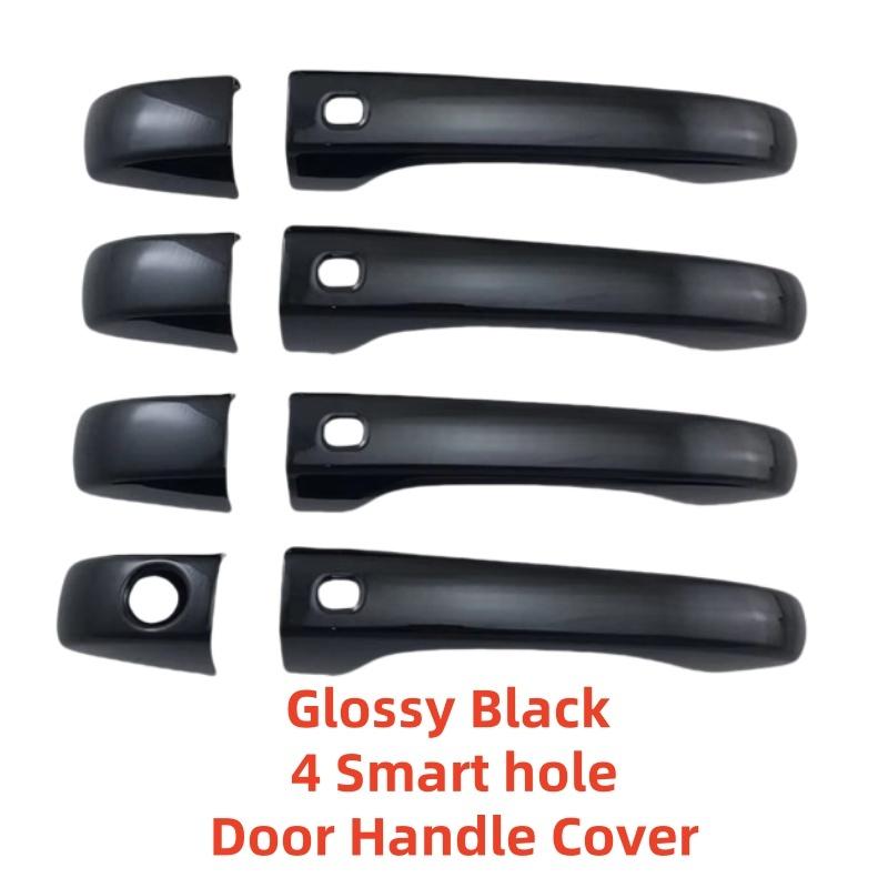 New Car ABS Chrome Piano Black Carbon Accessories For Chrysler 300 300C    Door Handle Bowl Cover Trim Paste Style