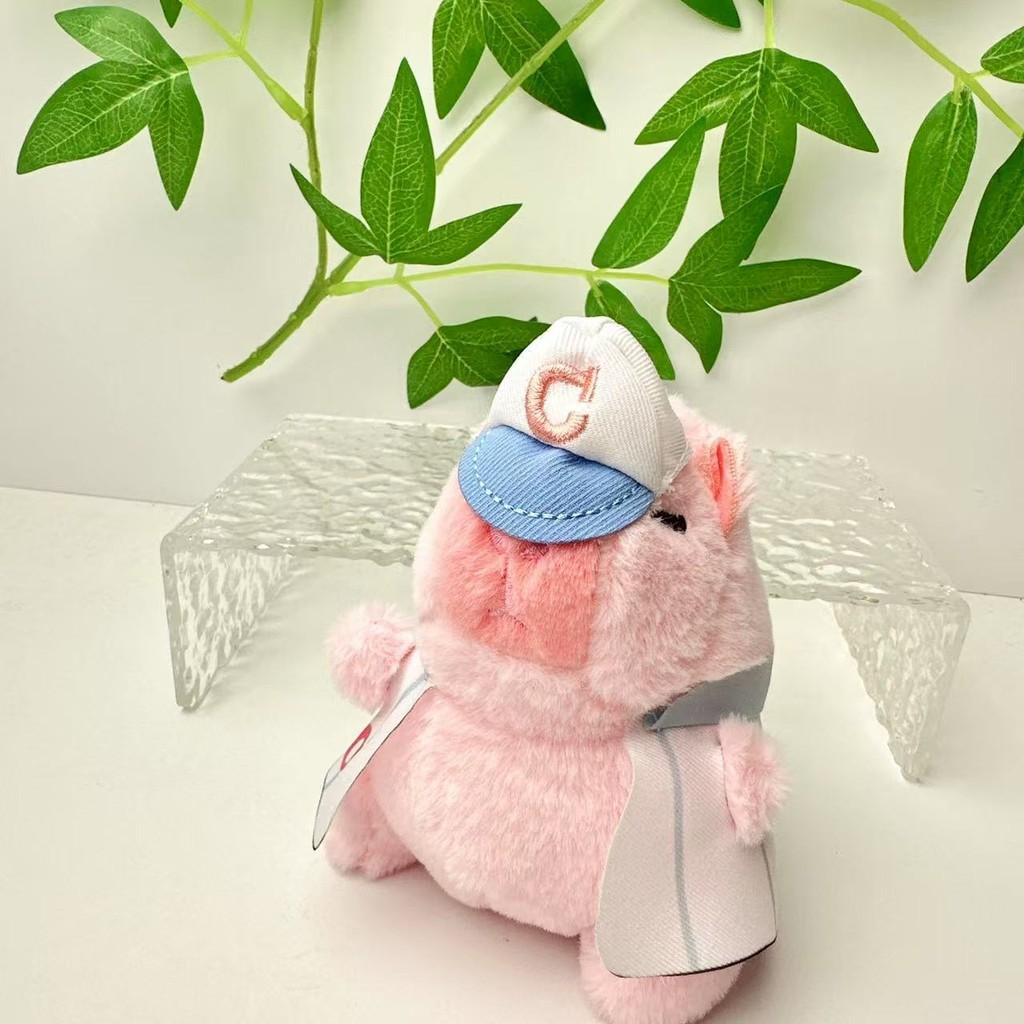 Baseball Plush Capybara Toy With Pp Cotton Filling For Home Decor Office And
