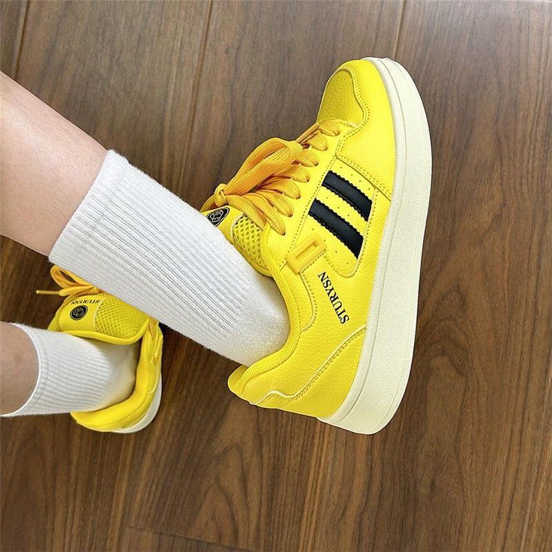 

Дофаминовые хлебные туфли дофамин осень новая пара инс тренд 2025 повседневные универсальные дышащие студенческие кеды 40