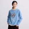 INMAN Women's Wool Blend Floral Pullover Sweater