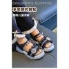2026New summer girls' shoes, princess sandals for little girls, stylish soft-soled beach shoes for toddlers and older children