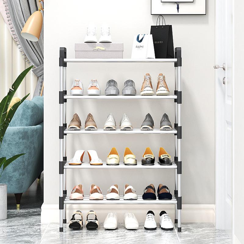 7-Story Aluminum Alloy Shoe Rack Multi-Layer Assembly Dust-Proof Storage for Dormitory Entrance Organizer shoemaker organizer