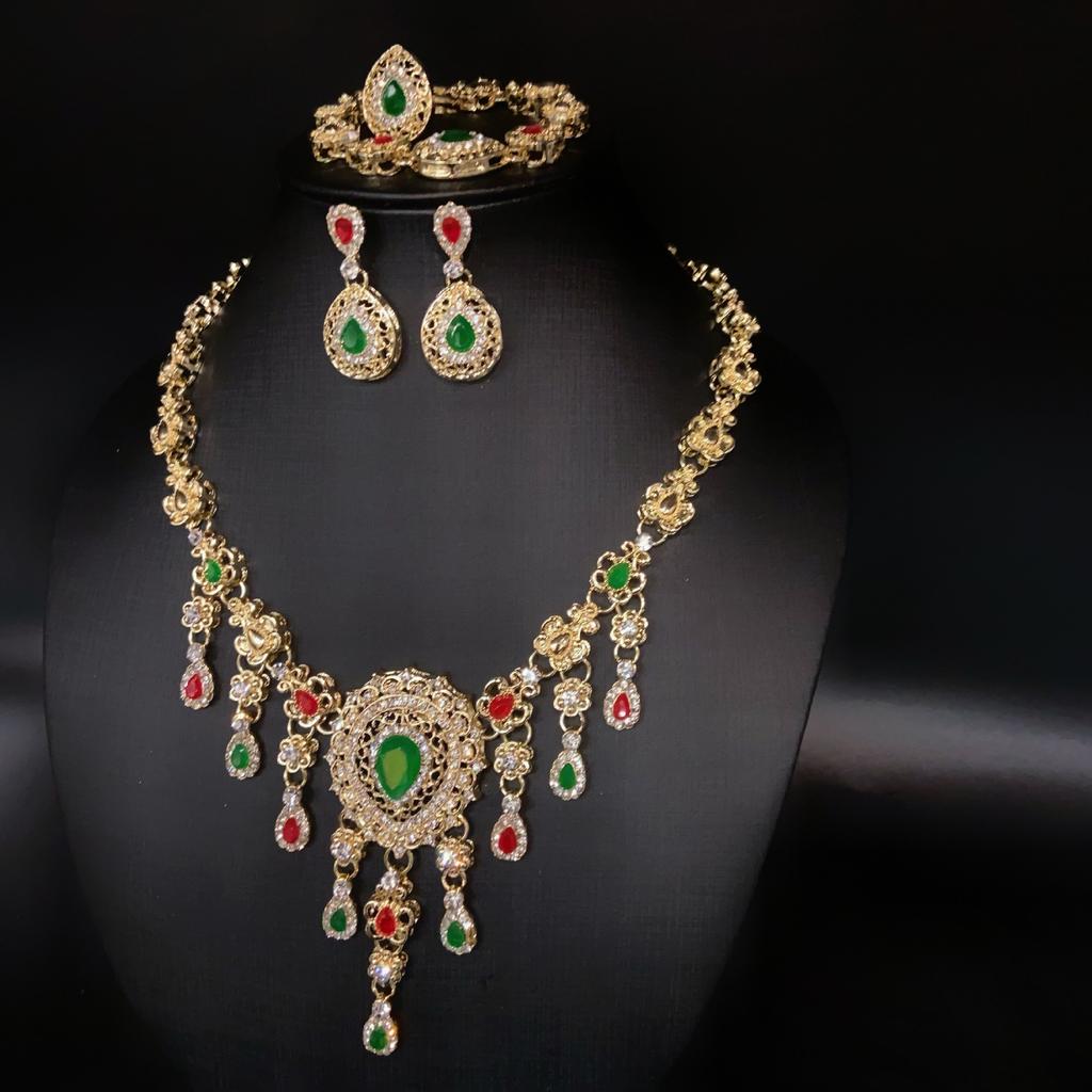 Newlywed's Four-Piece Set - Fashion Alloy Necklace, Ring, Women's Gift Jewelry Set