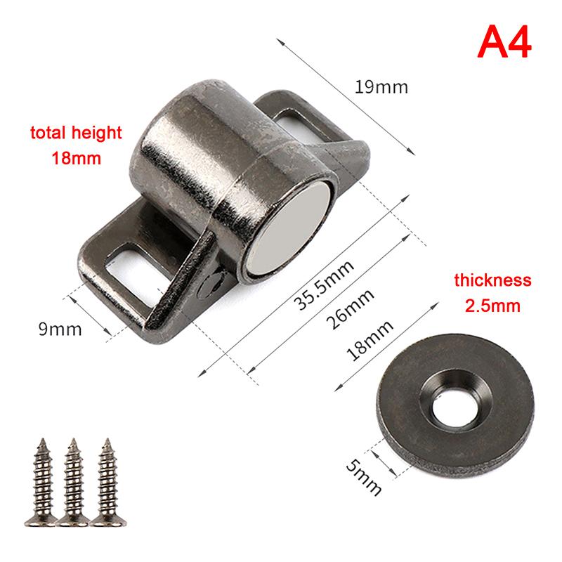 

Магнитный фиксатор двери шкафа Магнитный мебельный дверной фиксатор Доводчик Сильный Супермощный неодимовый магнит Защелка A4