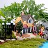 Creativity DIY Succulent Plants Pot Culture Microlandschaft Fairy Castle Stone House Decoration Accessories