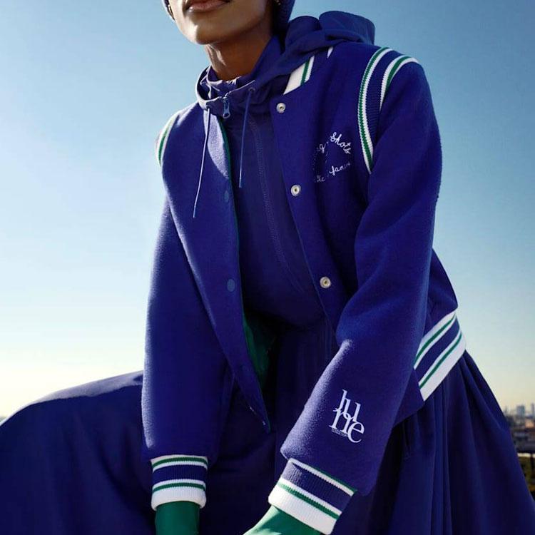 Puma x June Ambrose Reversible Varsity Jacket Blue/Green Women Outerwear 536256-01
