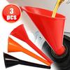 1/3pcs Plastic Engine Funnel Motorcycle Car Refueling Tools Splashproof Car Long Spout Oil Funnel Gasoline Fueling Tool