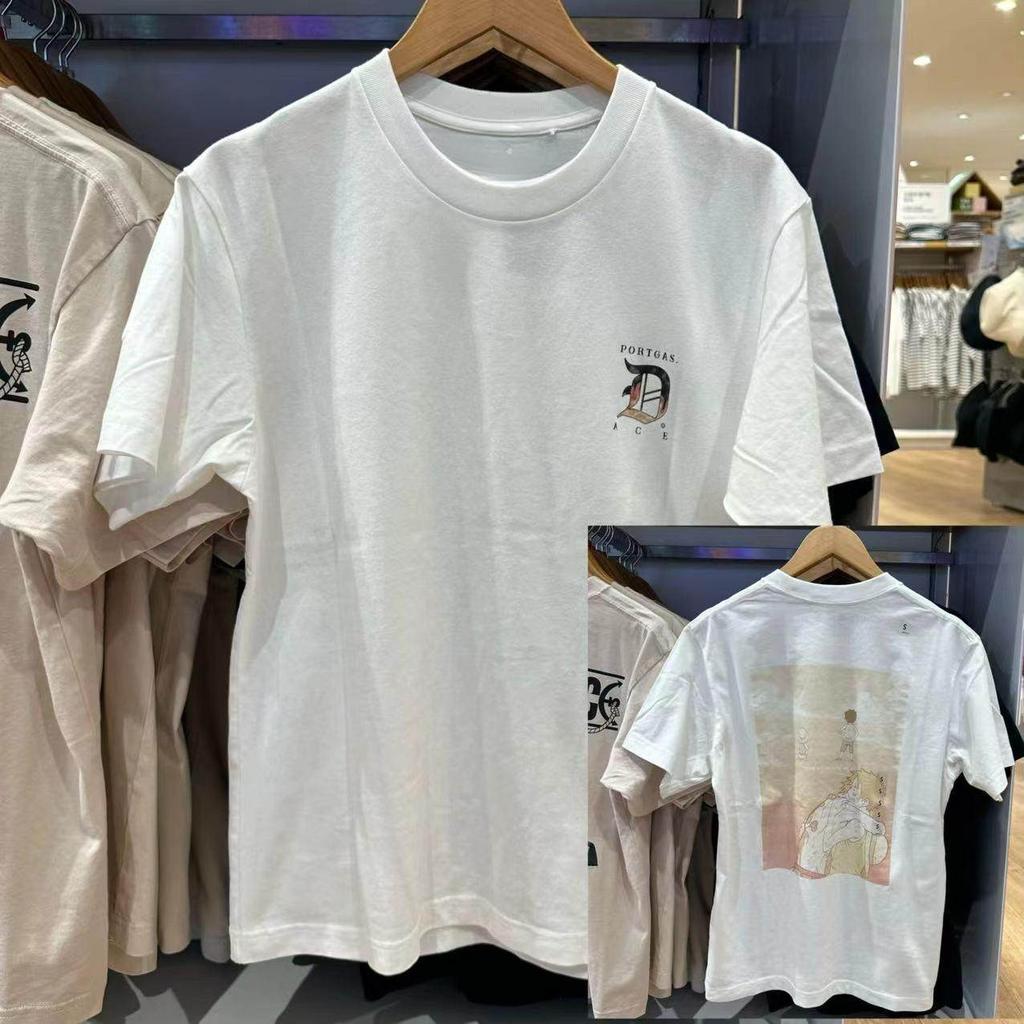 ONE PIECE Tshirt Mens Pure Cotton Casual Round Neck Tshirt Short Sleeve Clothing Summer Sports Casual Short Sleeve Top