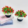 Chili Plastic Cherry Fruit Bonsai With Realistic Design Home Decoration Event