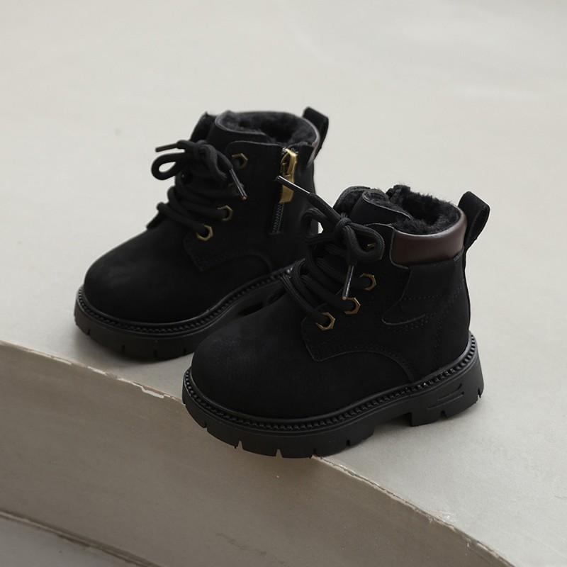 Kids Winter Warm Martin Boots Toddlers Soft Sole Non-Slip Toddler Boys Girls Neutral Style