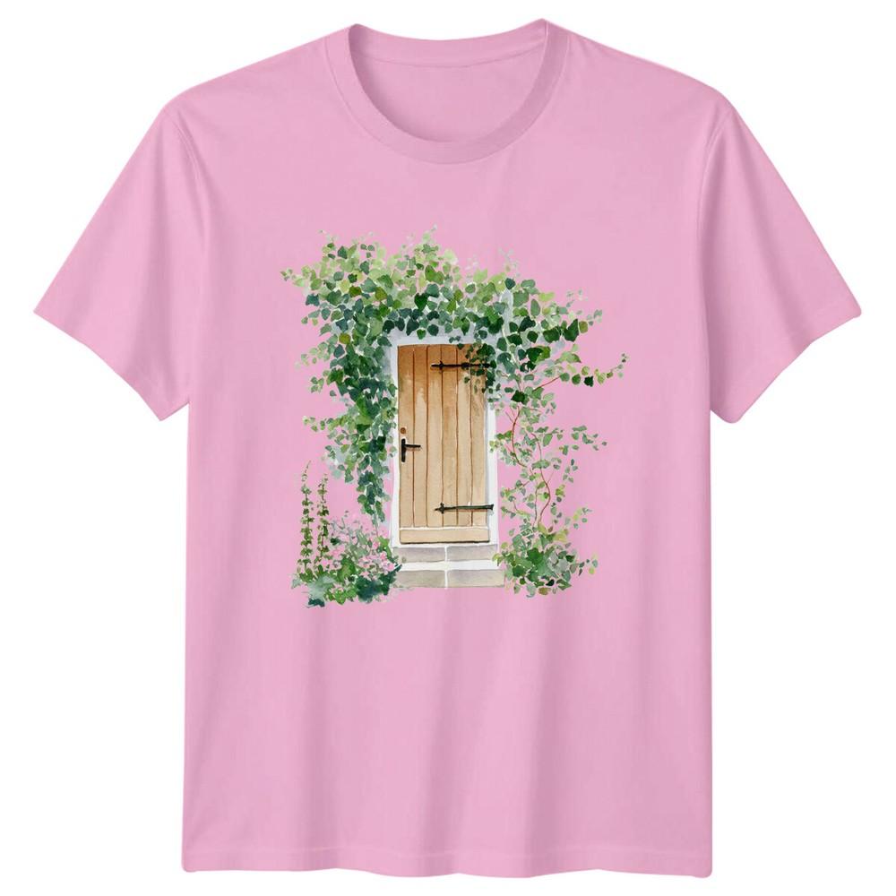 Wood Doorway Vines Gardening Hobbies Unisexs TShirt Ladies Tee Unisex Top
