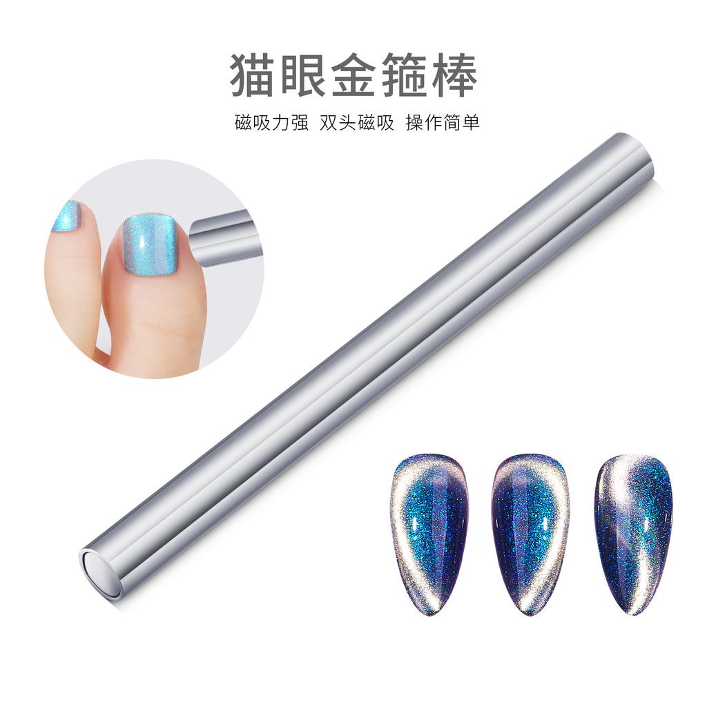 Double-end Nail Magnetic Stick for Cat Magnetic Gel Strong Gel Magnet Ball Large Cylinder Pen Detachable Manicure Magnetic Tools