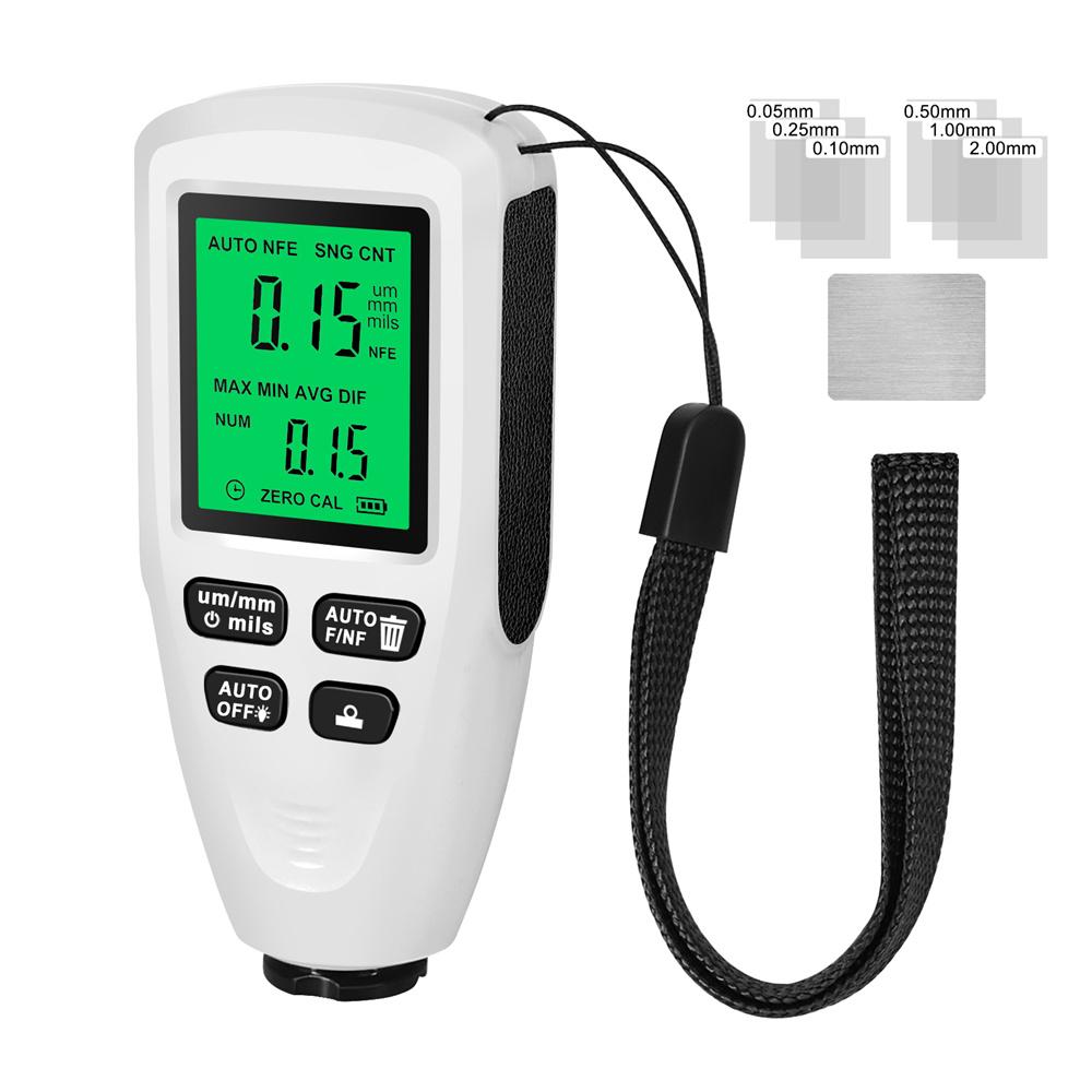 

HW-300PRO Mini Coation Thickness Gauge 0-2000UM Car Paint Film Thickness Tester Car Coating Measuring Automotive Paint Meter White