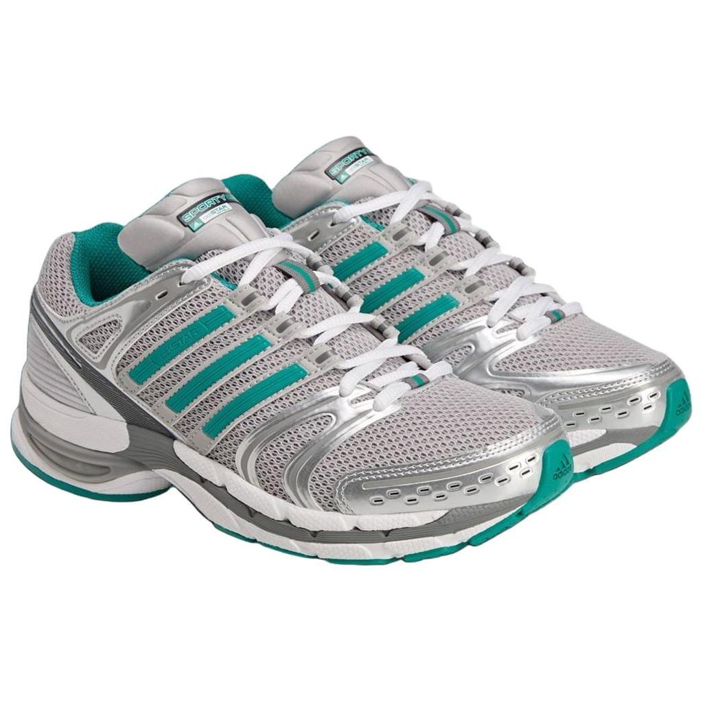 adidas X SPORTY & RICH Adistar Control 5 Running Shoes Unisex Silver Green IH9708