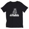 DJ Cat Shirt ,Unisex, V-Neck T-shirt, Gifts For Him, Cat Gifts, Funny Animal Shirt, Cute Animal Shirt, Cool Animal T Shirt, Gifts For Her