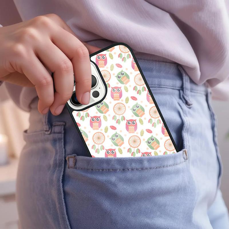 Cute Owls Phone Case For iPhone 17 Air 15 16e 14 13 Pro Max Coque 12 11 Pro Max PLUS Cover