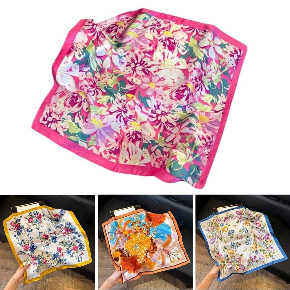 Square Paisley Hijab Satin Scarf Shawl High Quality Silk Scarf Hair Accessories