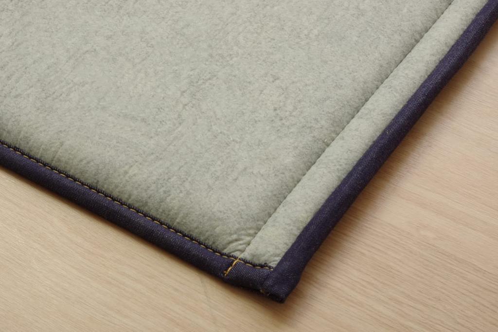 IKEHIKO Bamboo Entrance Mat, DDX Rio, Approx. 45 X 75cm, Multicolor Denim, Stylish Room Mat #1100170013001